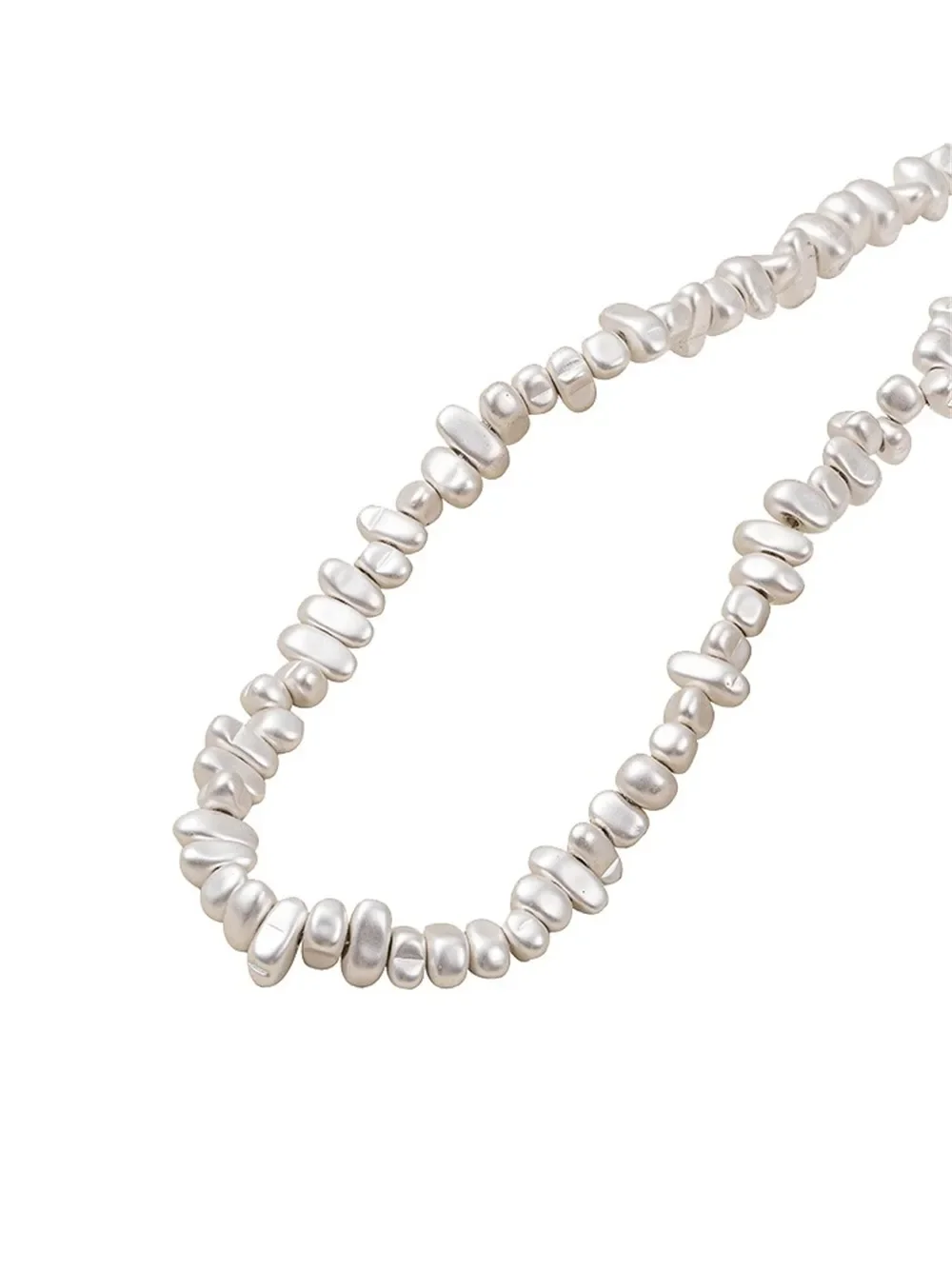 DIY Gold & Silver Handmade Bead Earrings Bracelet Material Plated with Shiny Irregular Stones Shaped Beads for Jewelry Making
