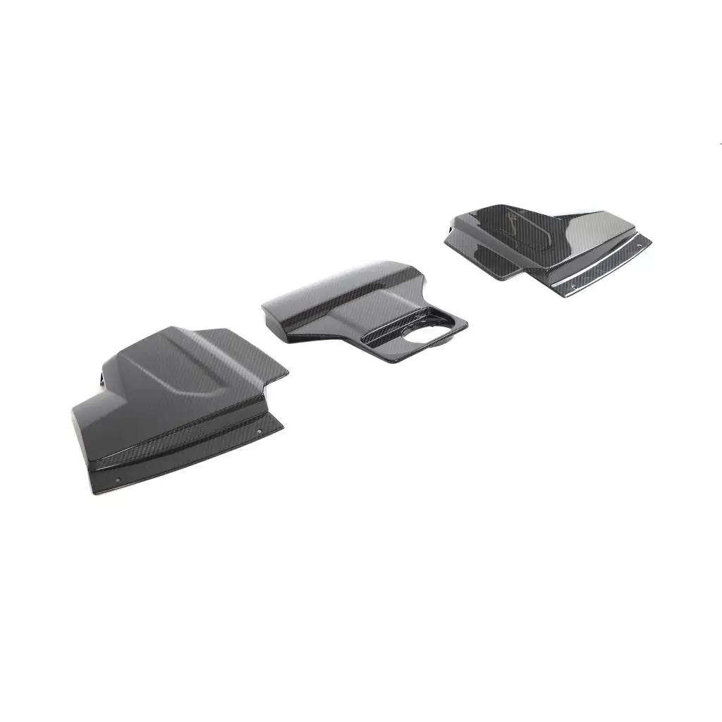 Set di kit alloggiamento motore in fibra di carbonio a secco da 3 pezzi/set per Audi R8 Coupé 2023