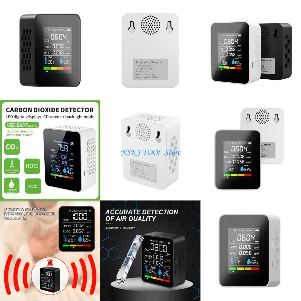 

L8RC Air Quality Monitor Formaldehyde Detector High Accurate Air Quality Meter Home