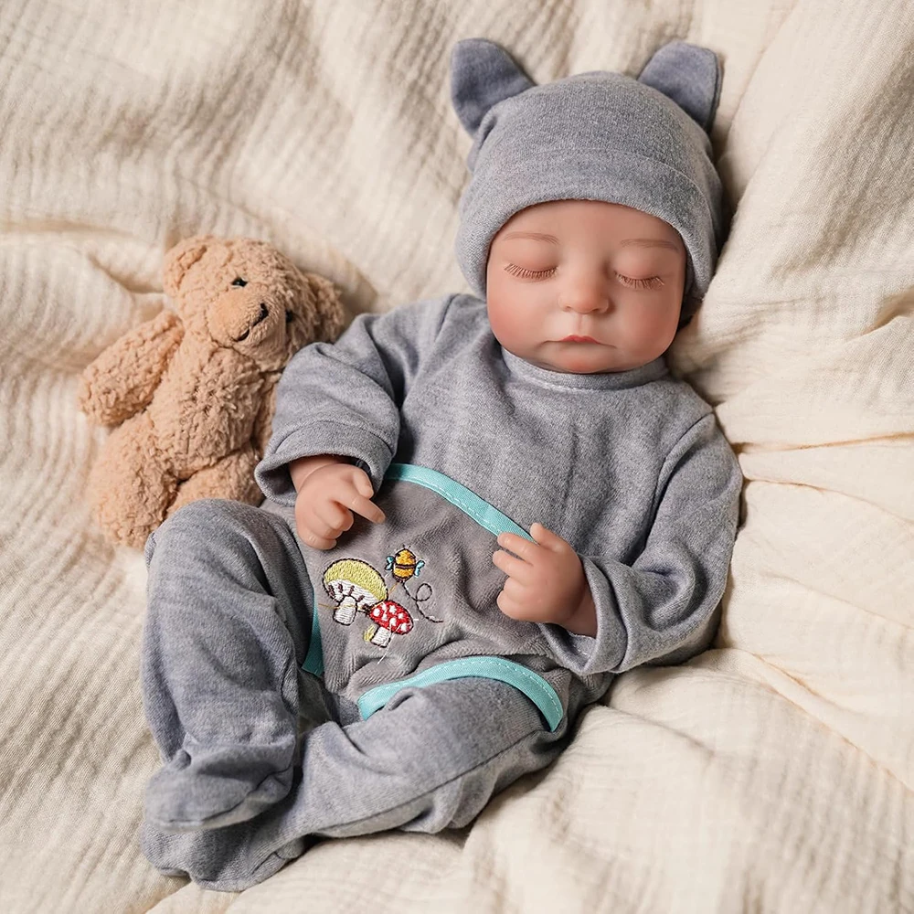 

Reborn Baby Dolls 50cm Realistic Newborn Baby Doll Boy Soft Body Poseable Sleeping Baby Doll Children Girls Gift Dolls