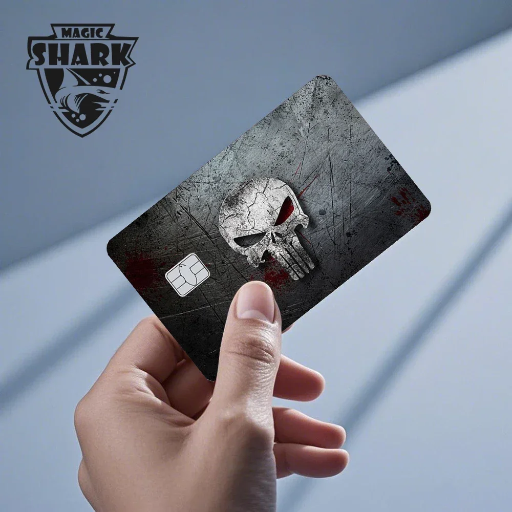Magic Shark Bat Skull Graffiti Tiger PVC Soft Sticker Film Skin Cover für Debit Credit Card Waterproof