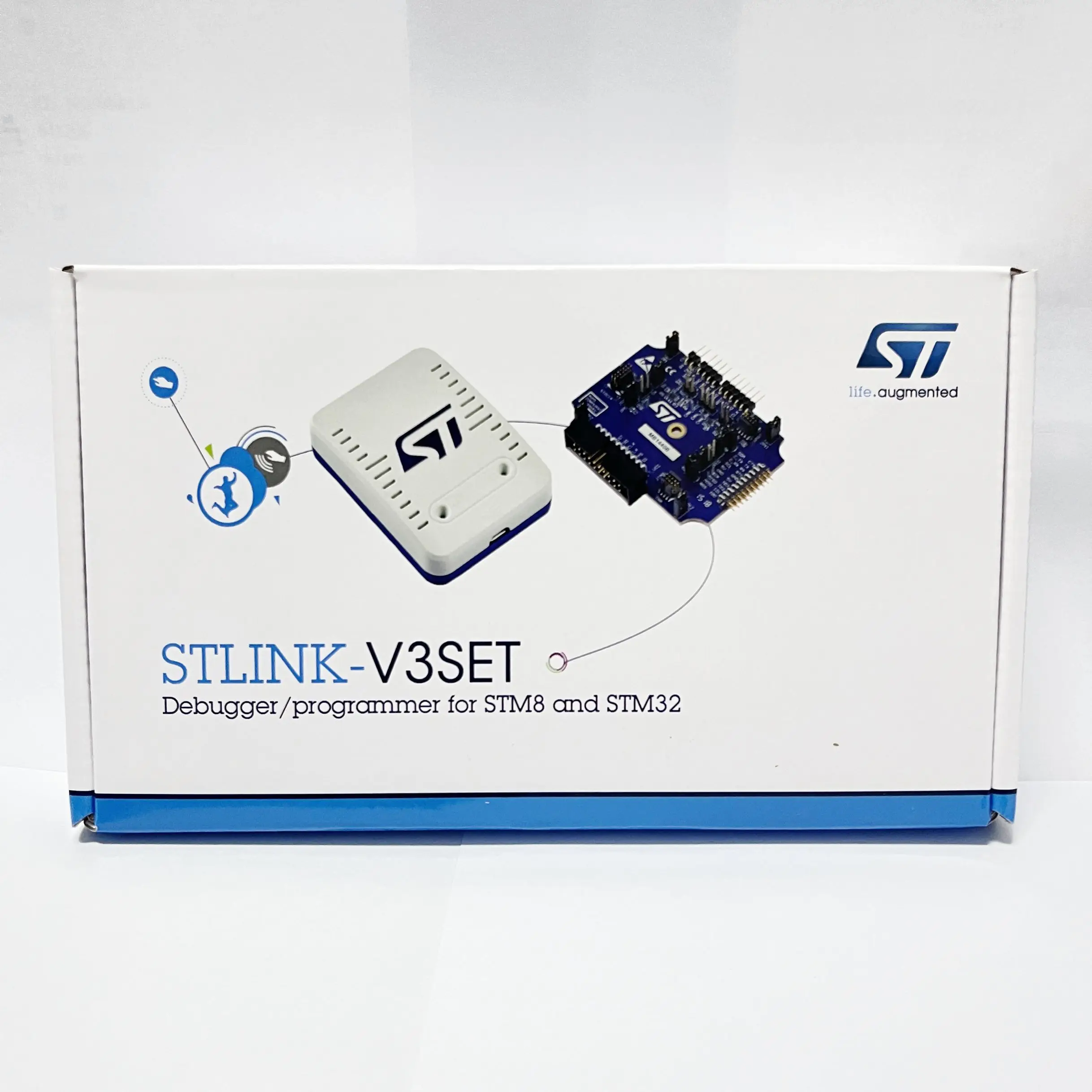 

AvadaTech 1 pcs x STLINK-V3SET Processor Based STM8S STM32 Programmer 5V USB 2.0 JTAG DFU authentic not clone ST LINK V3