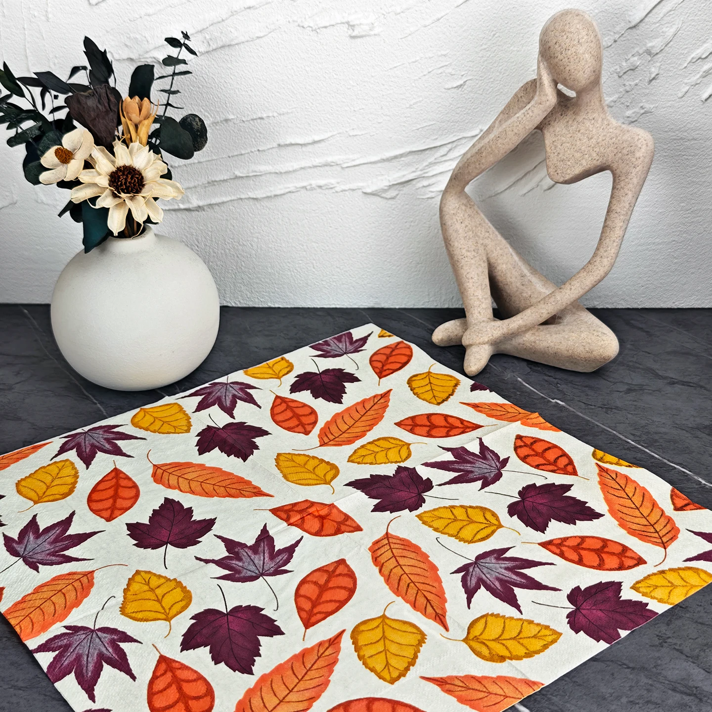20/50pcs 33*33cm 2ply Thanksgiving Maple Leaf Napkins Suitable for Themed Parties, Party Napkins Designed for Lively Gatherings