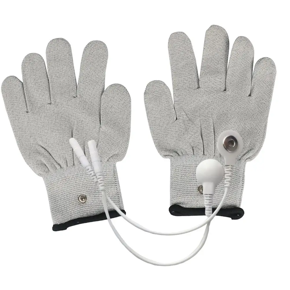 

2Pcs Electric Therapy Mitts Durable Premium Material Massage Beauty Electric Therapy Gloves Massage Gloves Conversion Line