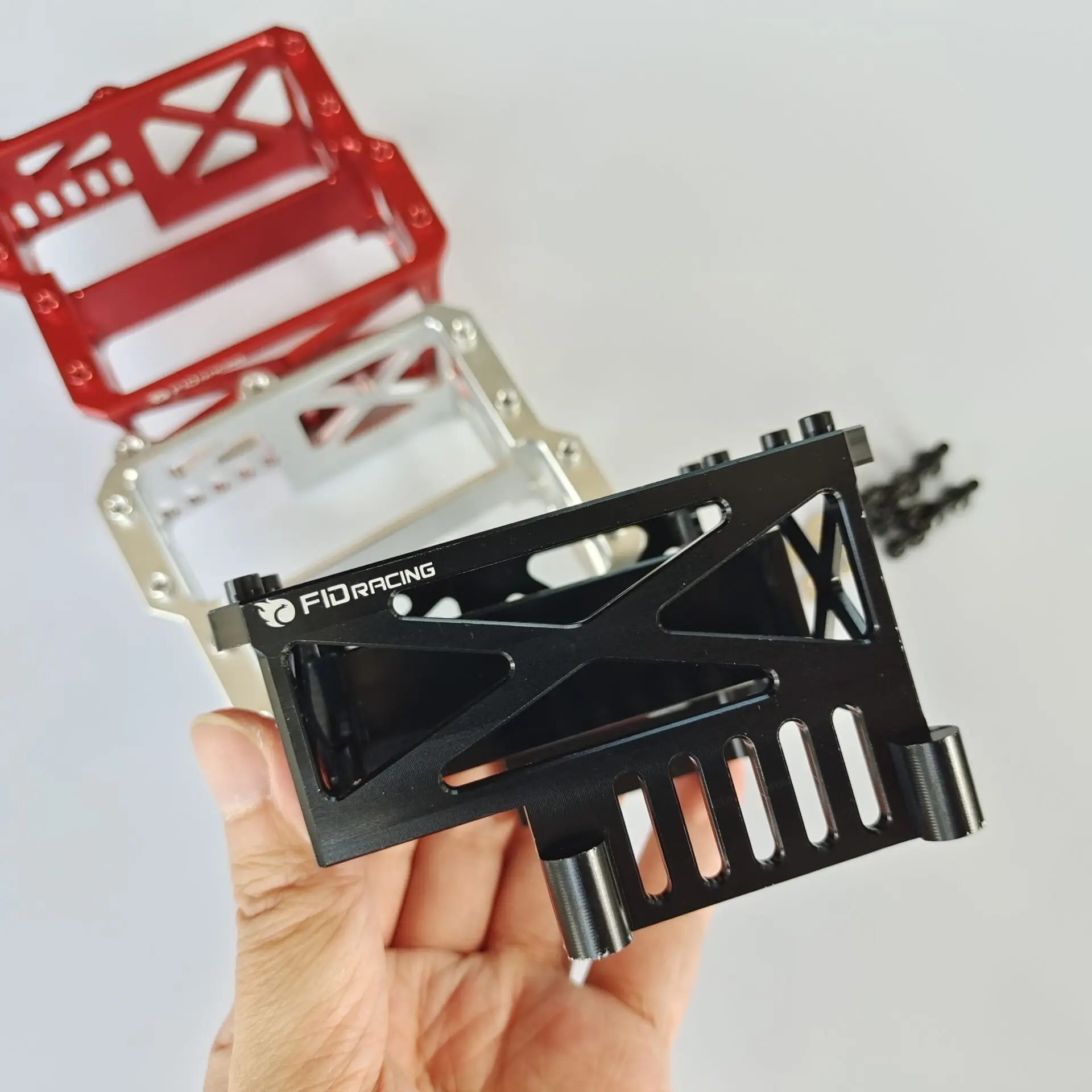 FID racing Alloy Aluminium Steeing Servo Mount Base Dual Servo Tray  for Losi DBXL gas 2.0 only