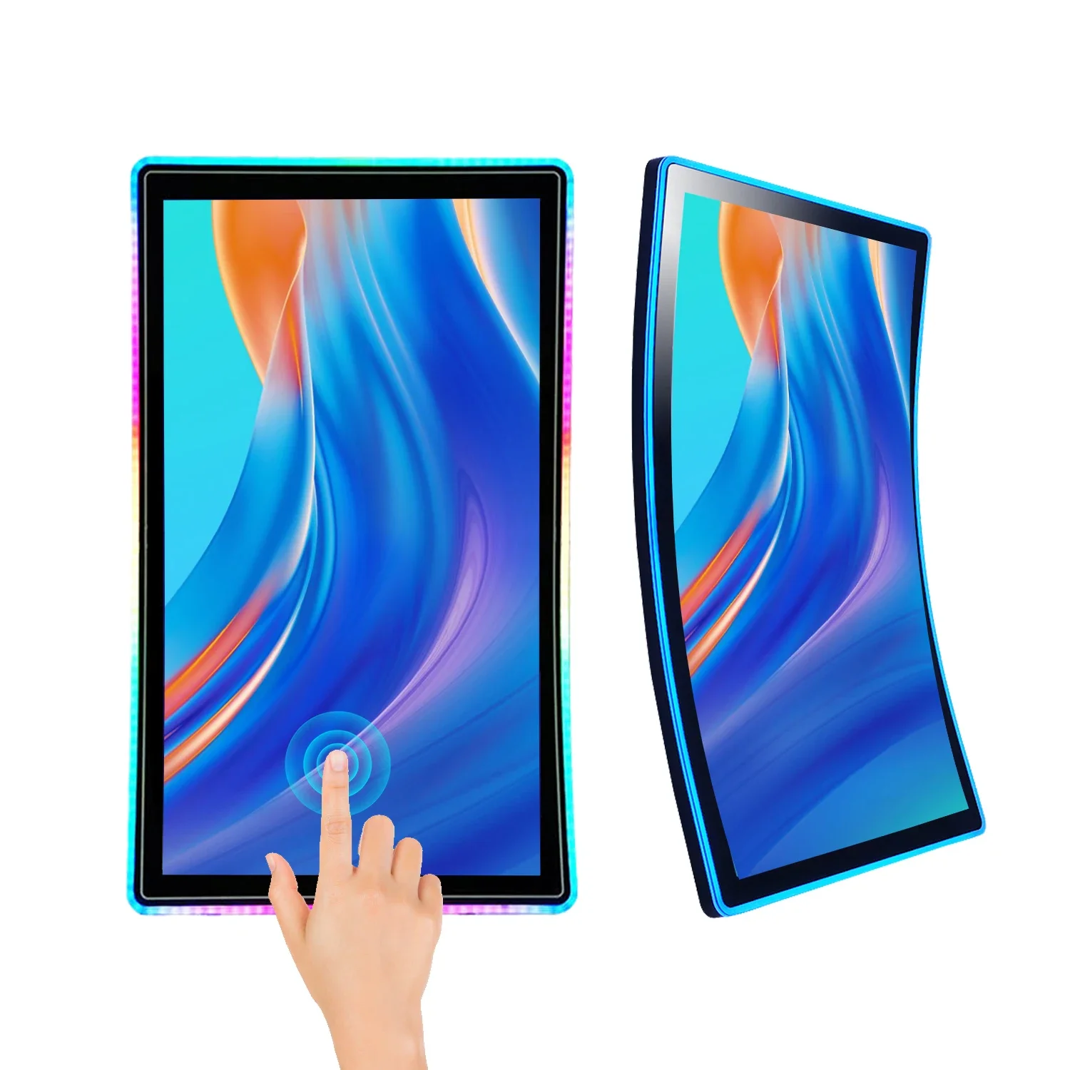 Factory Price 23.6-55" 10 Point Curved Capacitive Touch Screen Lcd Display Mo/nitor for Personal/industrial/digital Display