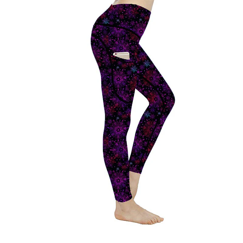 TOIVOTUKSIA Women Sexy Legging with Pocket Newest Lacina Pants Multi Colors Black Milk Good Spandex Printed Summer Style Legging