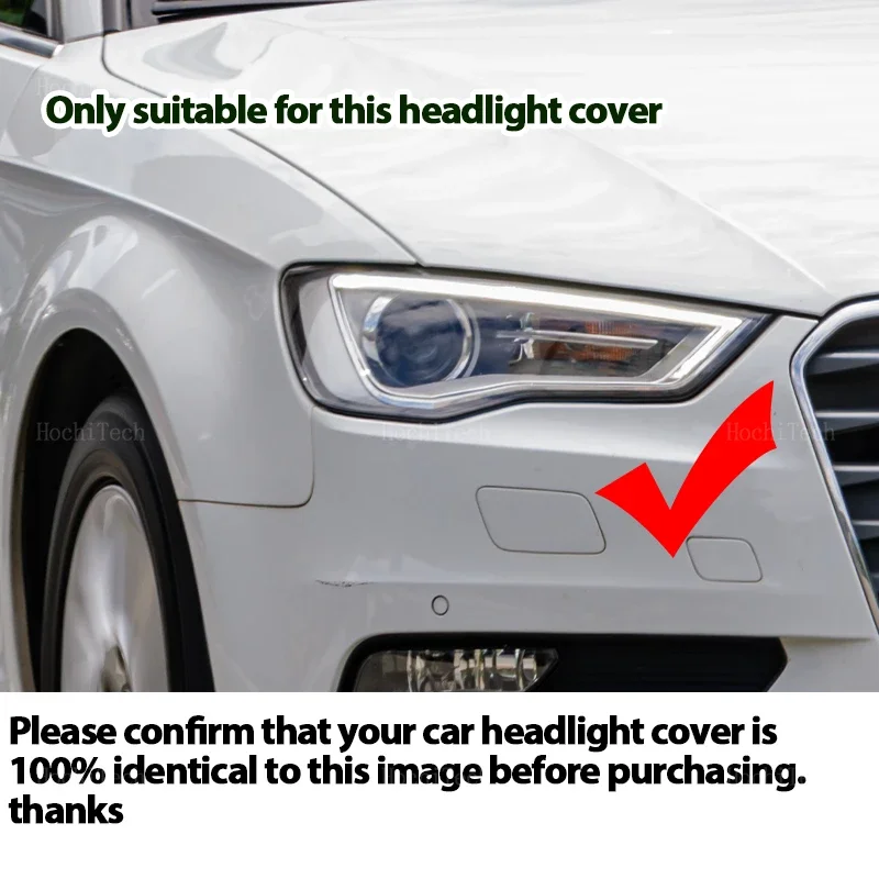 Car Transparent Housing Front Headlights Lens Shell Cover Glass Lampcover Lampshade For Audi A3 S3 8V pre-facelift 2013-2016