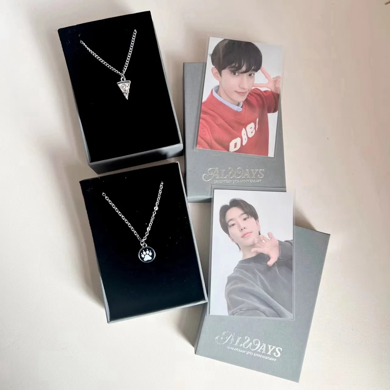 Korean Star JOSHUA JEONGHAN THE8 9TH Anniversary Necklace Kpop Idol 17 VERNON SEUNGKWAN S.COUPS JUN HOSHI WOOZI Trend Jewelry