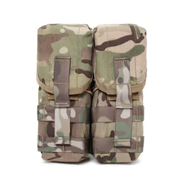 Tactical Double 5.56/7.62 M4 Magazine Pouch AK AR Rifle Mag Paintball Hunting Accessories