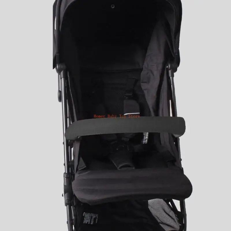 

J0PF Strollers Strap Cover for Baby Prams Pushchairs, Solid Color Anti-bite Shoulder Belt Armrest Cover for Most Infant Cart
