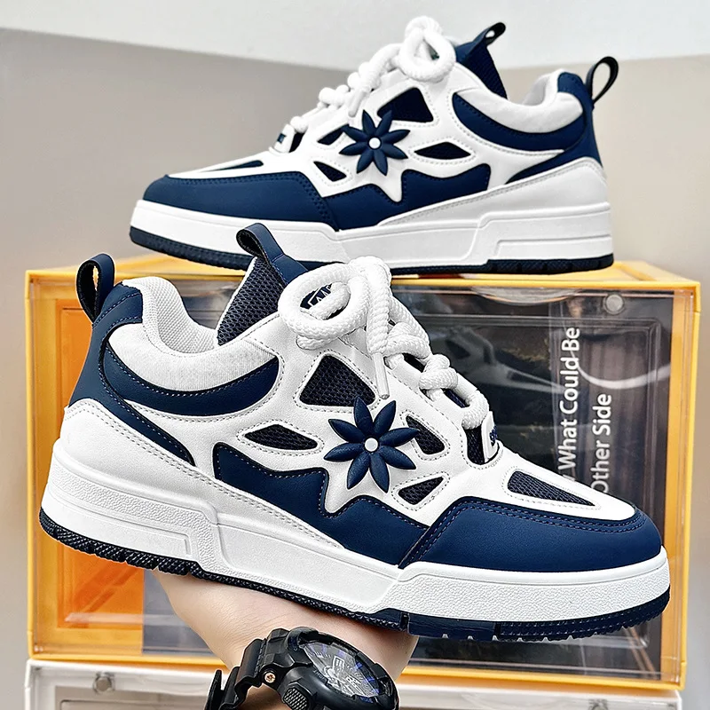 Fashion Mens Shoes Trend Street Skateboard Shoes Man Luxury Brand Training Sneakers Mesh Breathable Casual Shoes Tenis Masculino - Image 3
