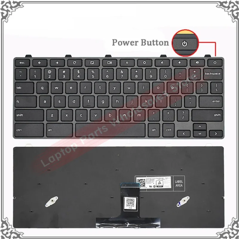 New Original Laptop US Keyboard For Dell Chromebook 11 3100 00D2DT US Keyboard Replacement