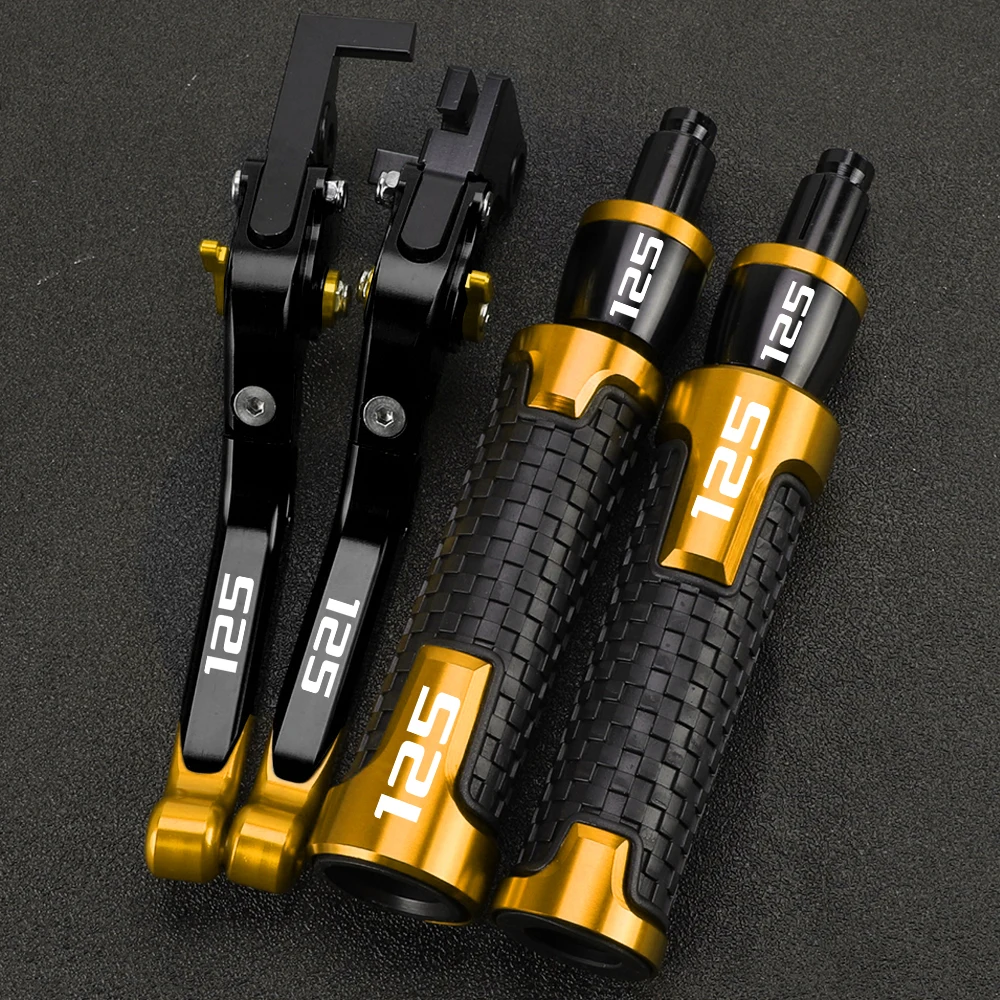 R QIANKONG Für DUKE 125 DUKE 125 2011-2024 2023 2022 2021 2020 2019 2018 2017 Motorrad Bremse Kupplung Hebel Lenker griff Griffe Enden 7