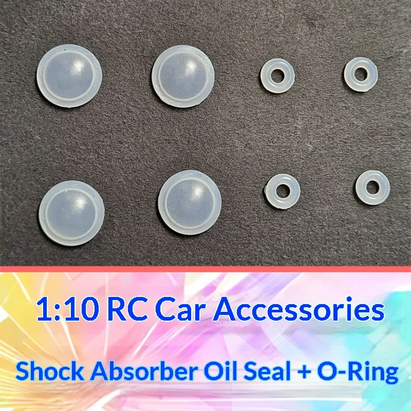RC 1 10 Shock Absorber O Ring Seals Set, Oil Filled Damper Leak Proof Gaskets for Model Car Upgrade Parts