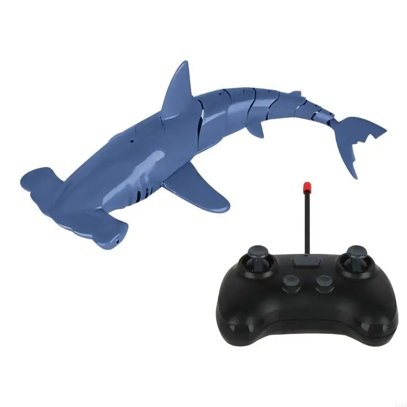 

54DA Kids Impermeable Shark Subaqueous Toy With Double Battery Realistic Swimming Action Gift