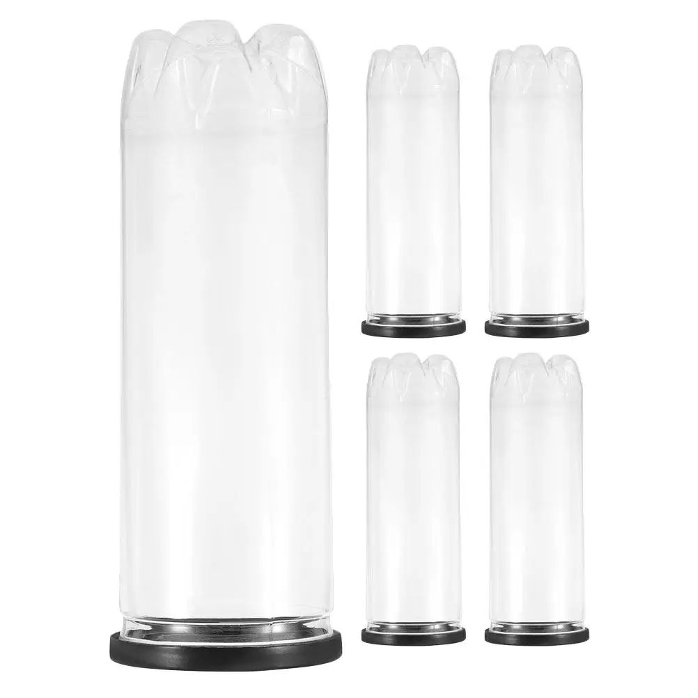 

5Pcs Tennis Storage Bottle Clear PVC Balls Container Reusable Tennis Organizer Convenient Portable Balls Holder for Sports