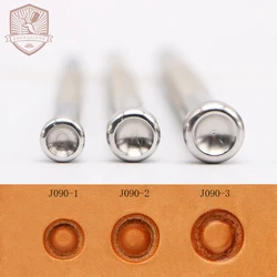 Leather Work Stamping Tool Flower Centers Pattern J090 Carving Leather Craft Zhongjiang 304 Stainless streel Stamps ﻿