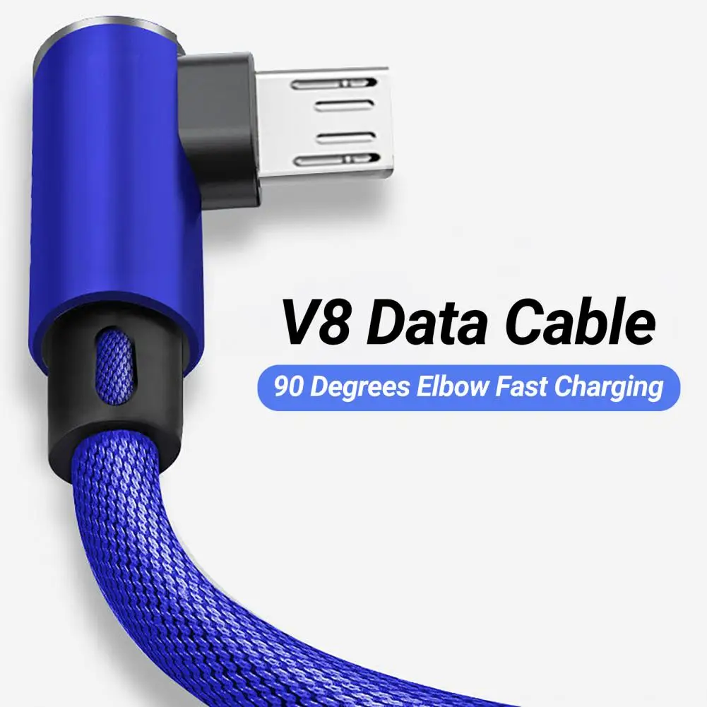 V8 Data Cable Wire Fast Charging Micro USB Charging Cable 1m 2m Data Transmission Charger Wire Mobile Phone Charger Cable