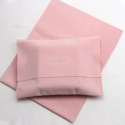 Custom Logo Printing Luxury Velvet Envelope Pouch For Cosmetics Perfume Storage Velvet Envelope Bags