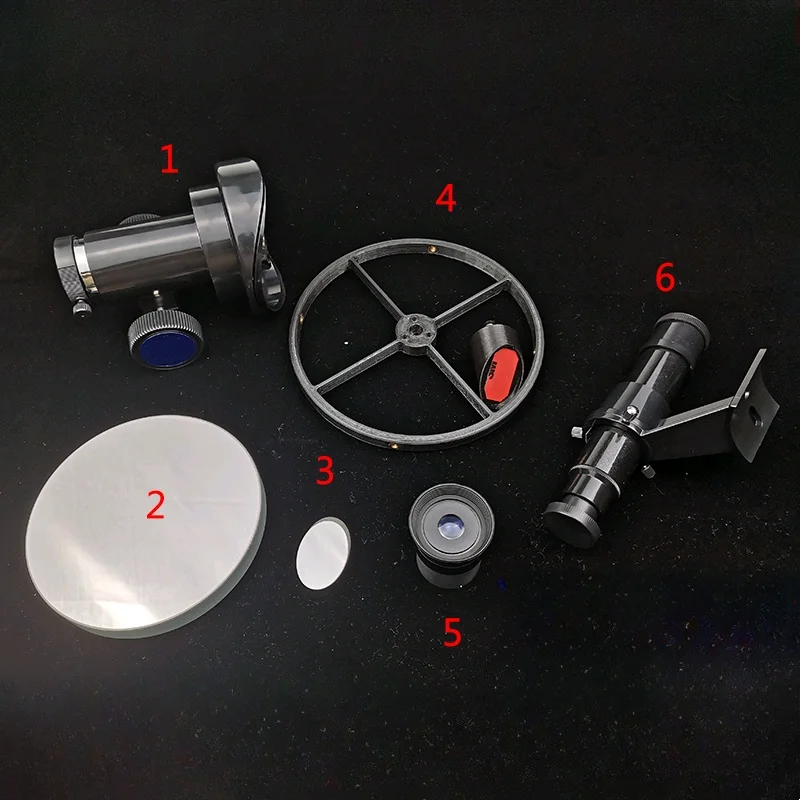150F750 150F900 Main Secondary Mirror Focuser Eyepiece Starfinder Primary Secondary Frame DIY Newtonian Reflector Telescope Set