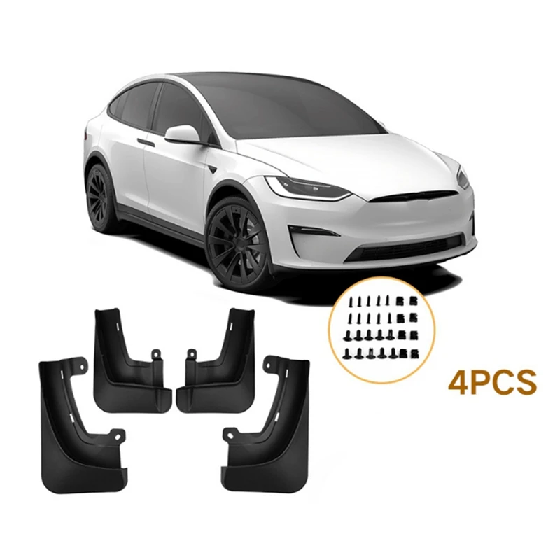 

Car Mud Flaps Mudguards Splash Guards Fender For Tesla MODEL X 2023 Car Decoration Accessories