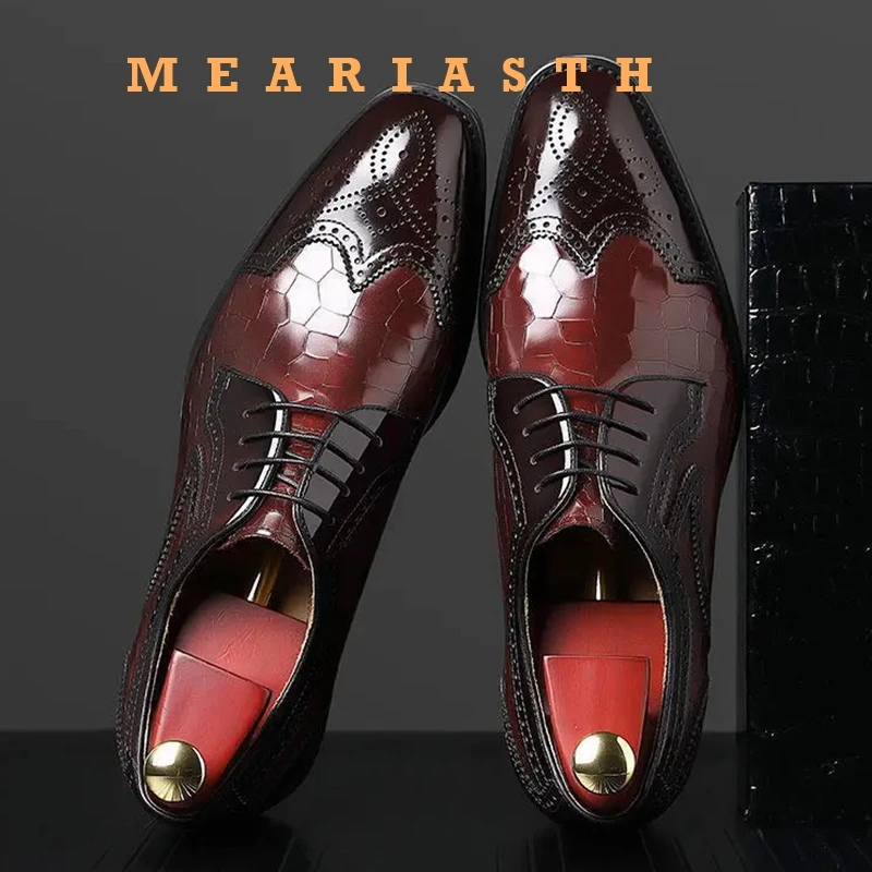 

Mens Leather Loafers Non Slip Walking Flats Breathable Outdoor Slip on Casual Shoes for Male Work Office Driving Sneakers Shoes