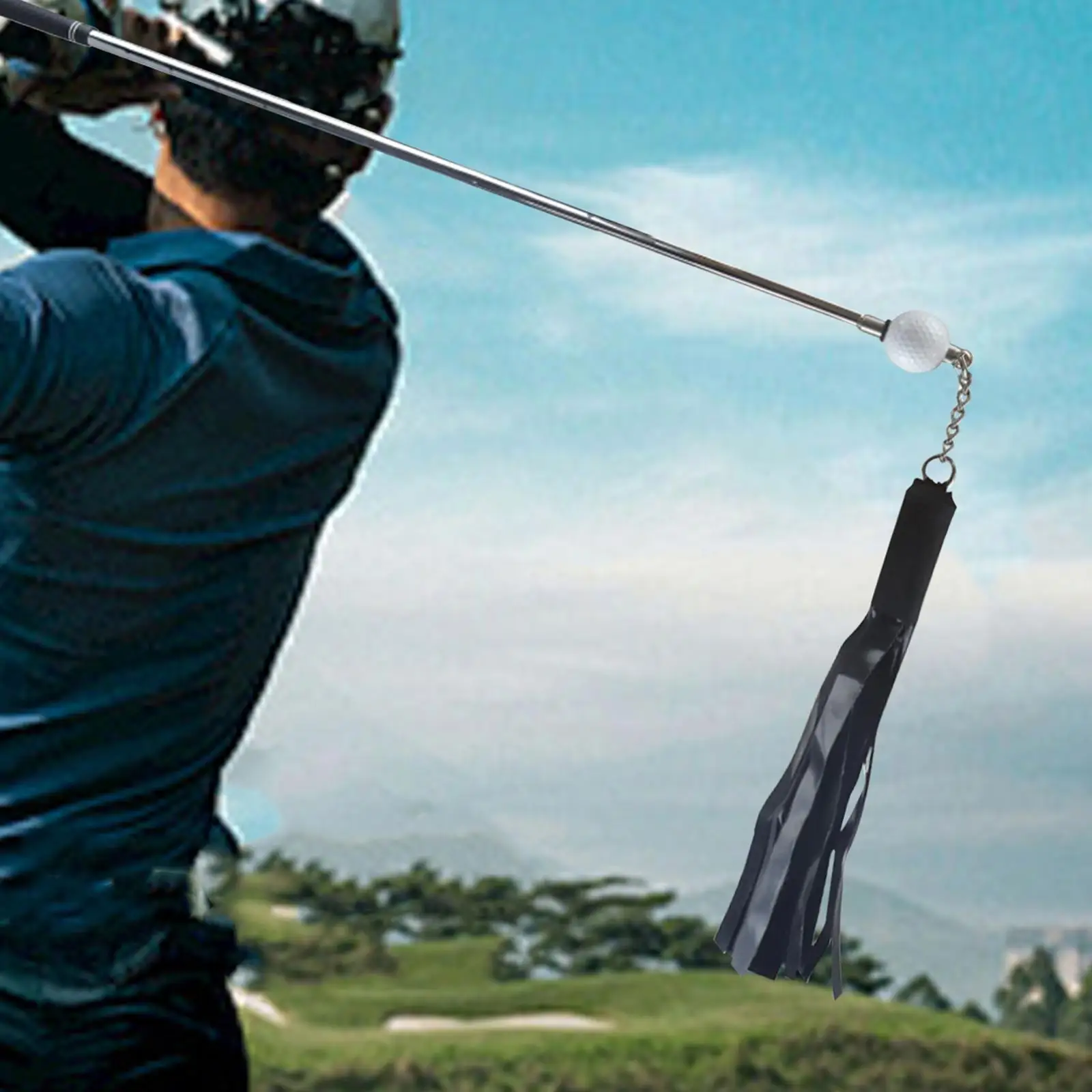 

Golf Ribbon Swing Posture Corrector Weighted Swing Stick for Golf Training Aid Beginner Practice Indoor Outdoor