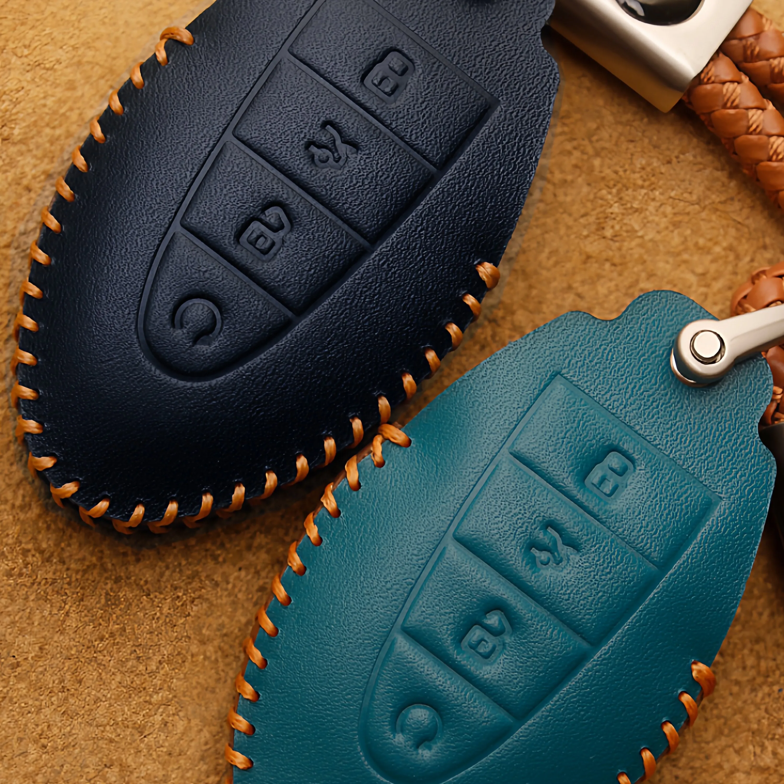 For Geely Emgrand 2026 All inclusive leather key case bag Specialized remote control protective case key chain