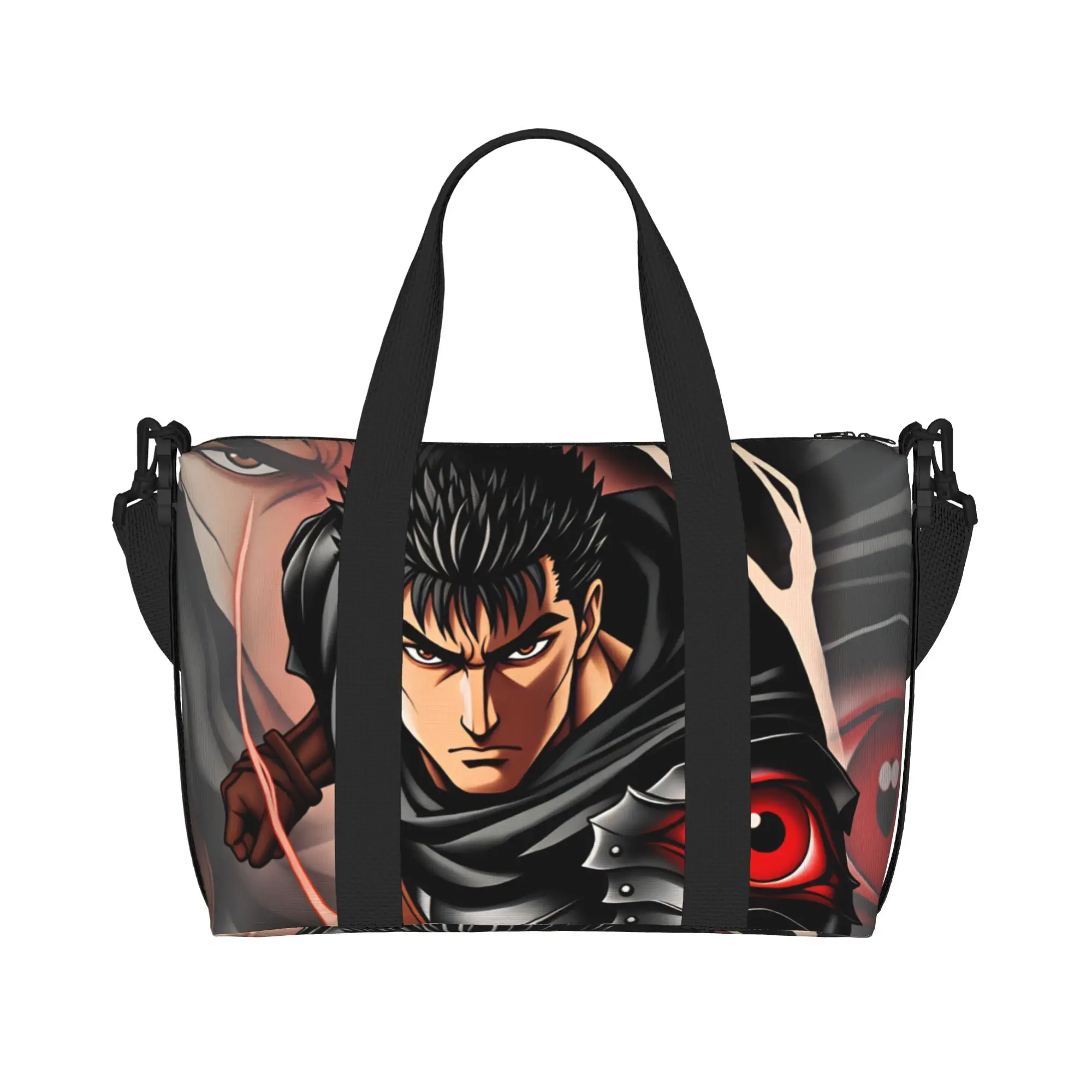 Custom Large Guts B-Berserk Anime Tote Bag Women Dragon Slayer Shoulder Shopping Beach Gym Travel Bag