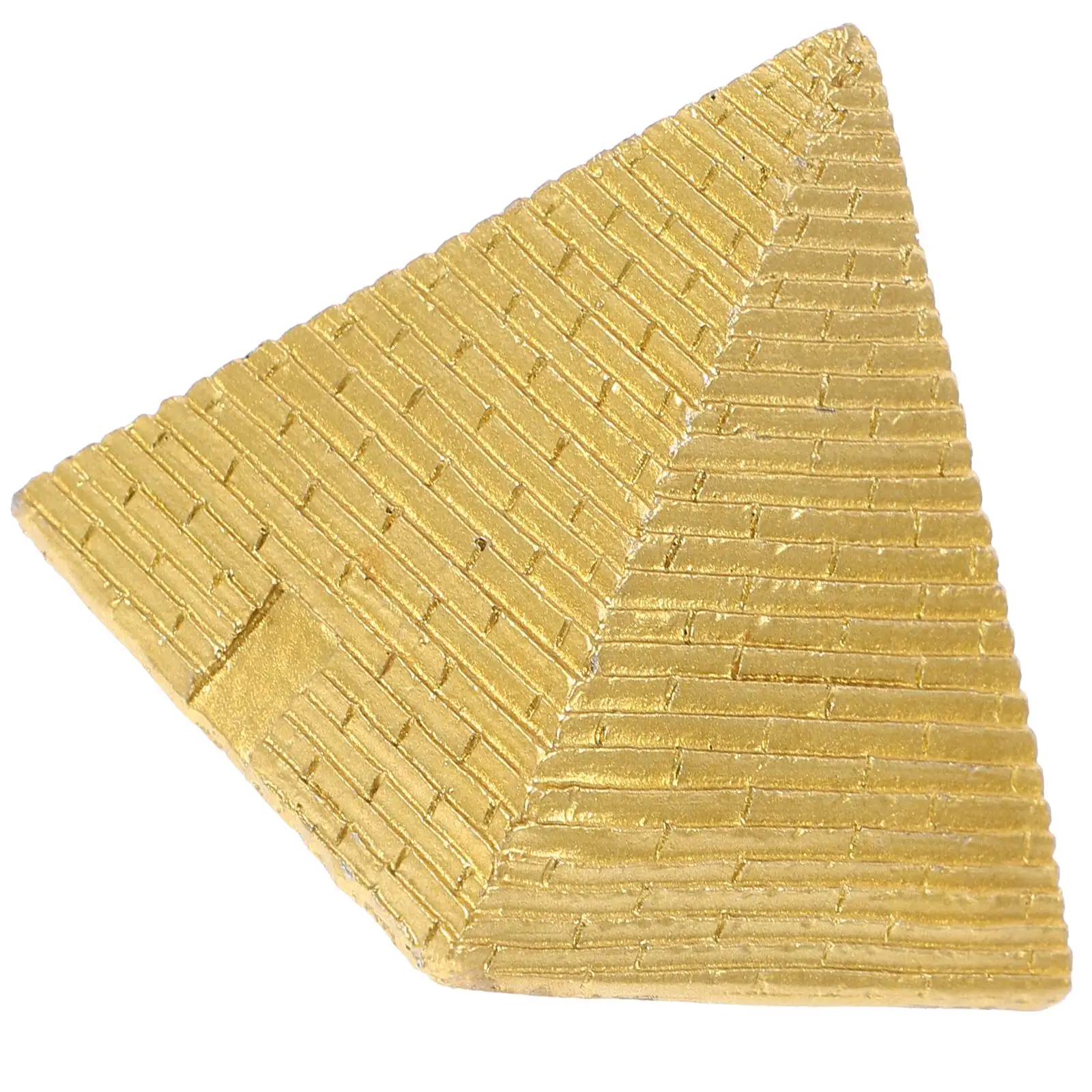 Golden Pyramid Toy Resin Mini Model Decorative Household Desktop Egyptian Figurine Unique Vintage Style Birthday