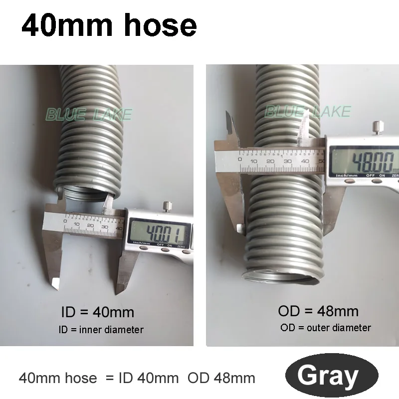 Threaded hose inner 40mm outer 48mm extension connector two-way connector Vacuum cleaner hose accessories