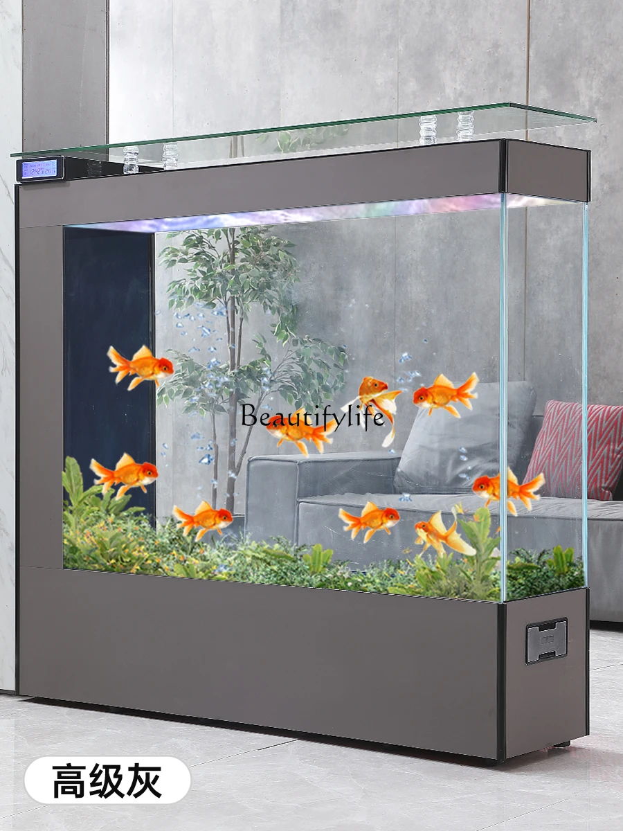 Kingdee Fish Tank Aquarium Simple Modern Screen Bottom Filter Mute Living Room Partition