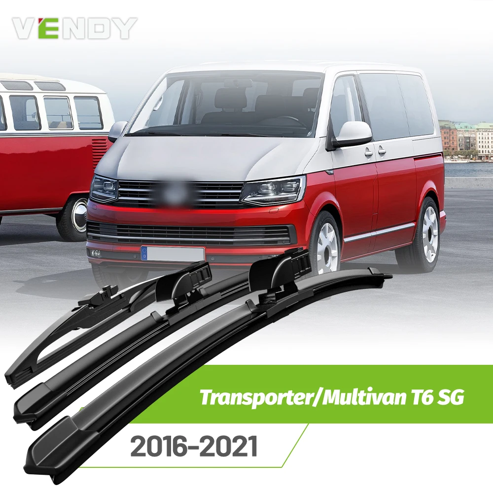 

Front & Rear Wiper Blades Set For VW Transporter/Multivan T6 (SG)2016-2021 Windshield Windscreen Window Rain Brushes 24"+24"+16"