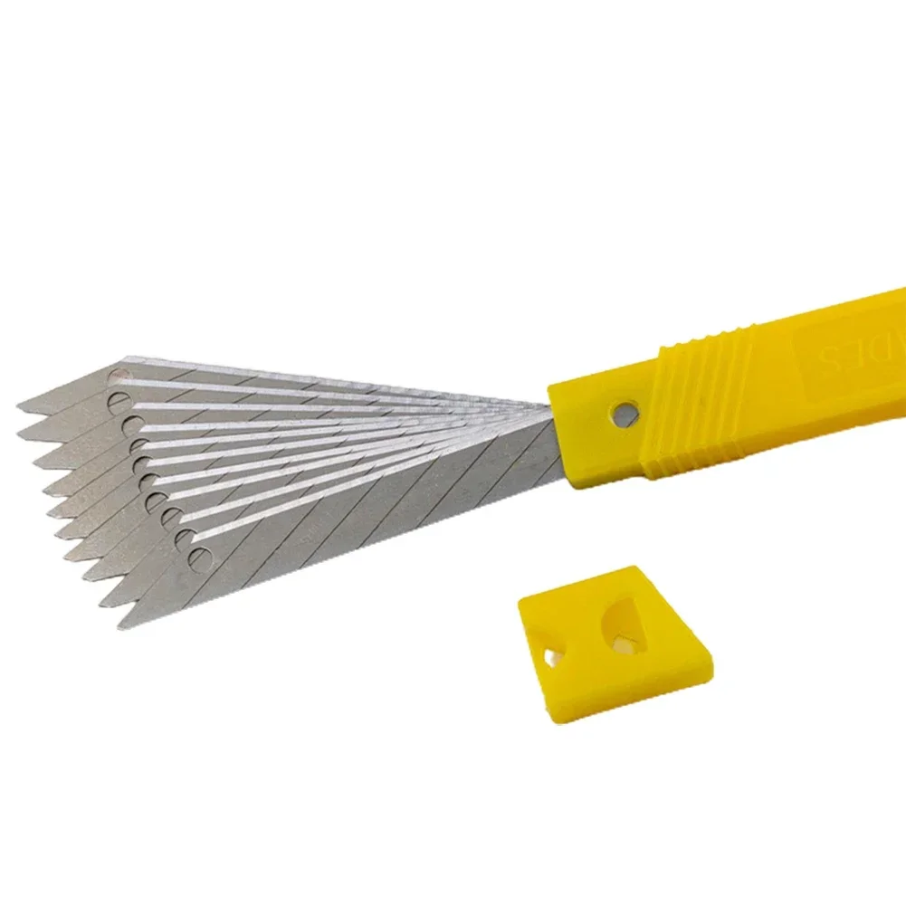 10Pcs Utility Blades Low Carbon Alloy Steel Paper Office Stationery Art Paper Cutting Cutter General Replacement Blade