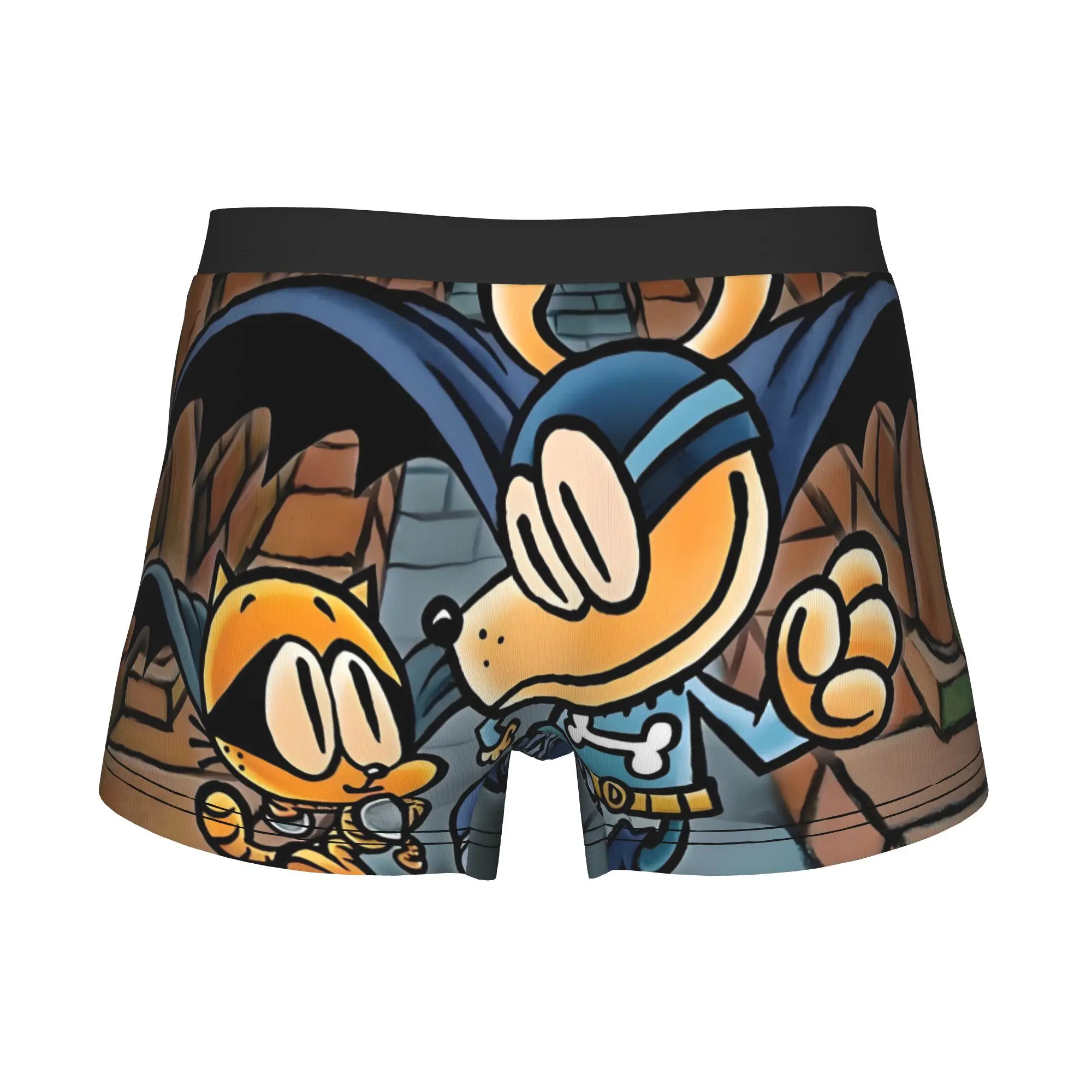 D-Dogman and Petey Bat Hero Boxer Shorts For Men 3D Printed Vintage Comic Underwear Panties Briefs Breathable Underpants