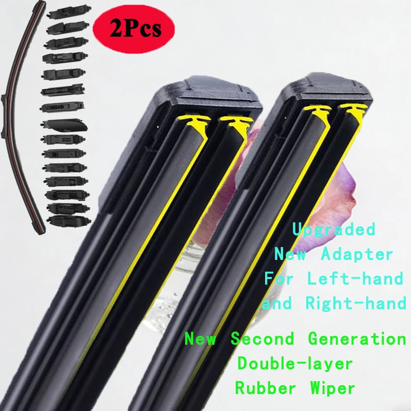 

For Smart ForFour W453 Hatchback 2014 2015 2016 2017 2018 2019 2020 2021 2022 Car Accessories Brush Double Rubber Wiper Blades