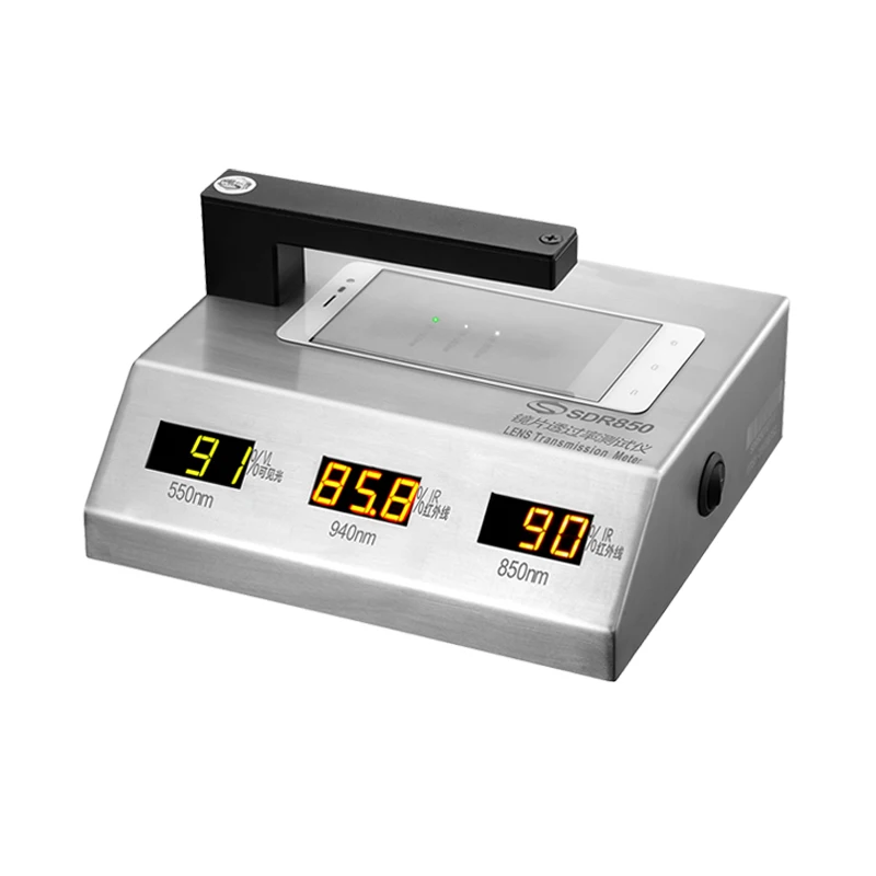 Blue Lens Transmittance Meter SDR852 with visible (blue light) 450nm ,ultraviolet  365nm and 550nm light source