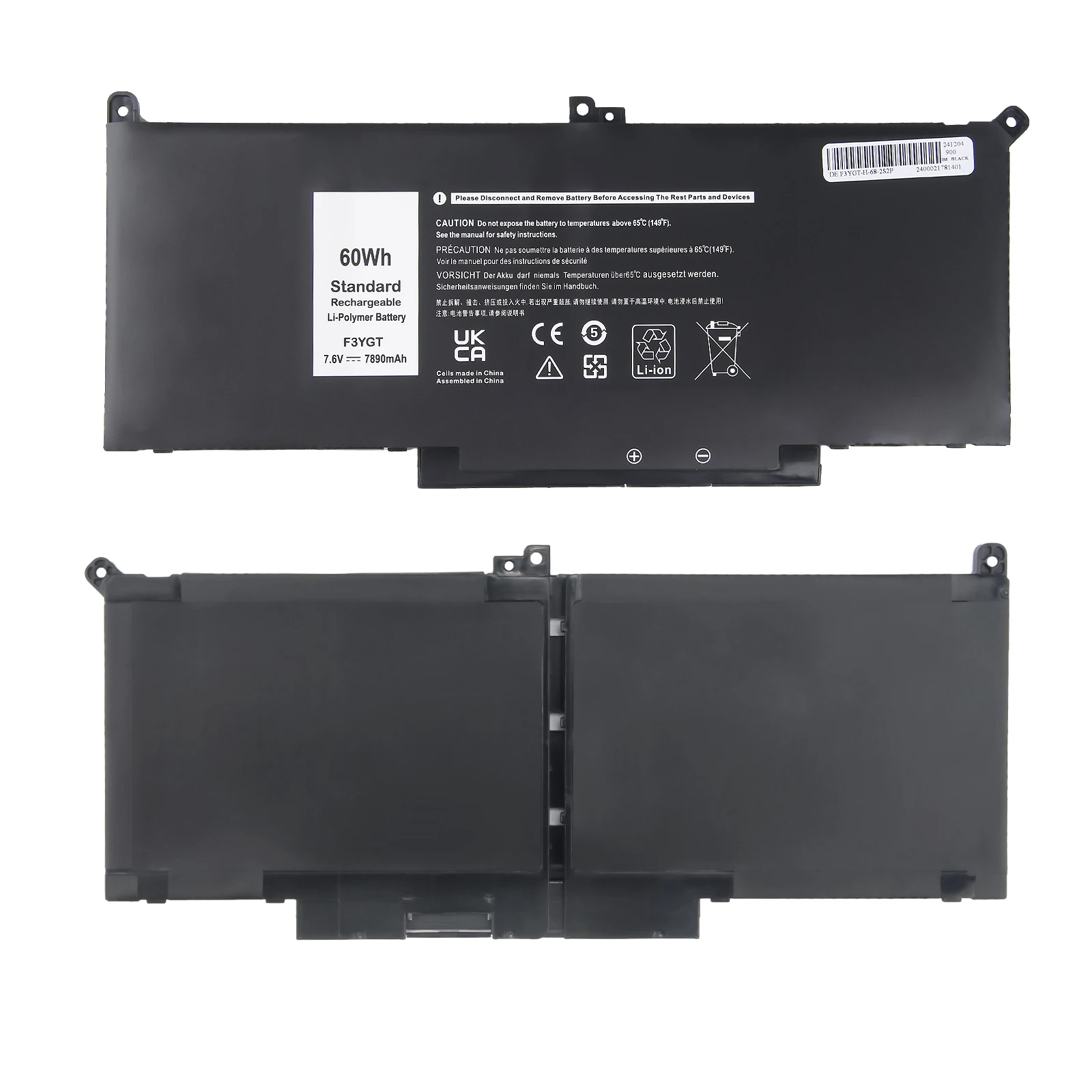 Neue F3YGT für Dell Batterie Latitude 7480 12 13 7000 7280 7290 E7280E7290 E7380 E7390 7000 7380 7390 7480 7490 2X39G 7,6 v/7890 mAh – Detail 6
