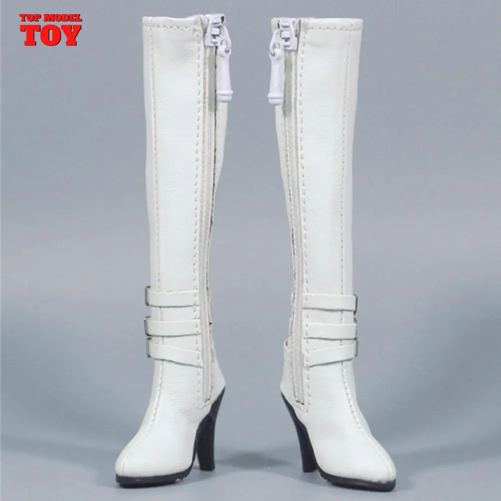 ZYTOYS ZY1008 1/6 High Tube Zipper Female High Boots Hollow Shoes Model For 12'' TBL PH JO Action Figure Model Toys Collection