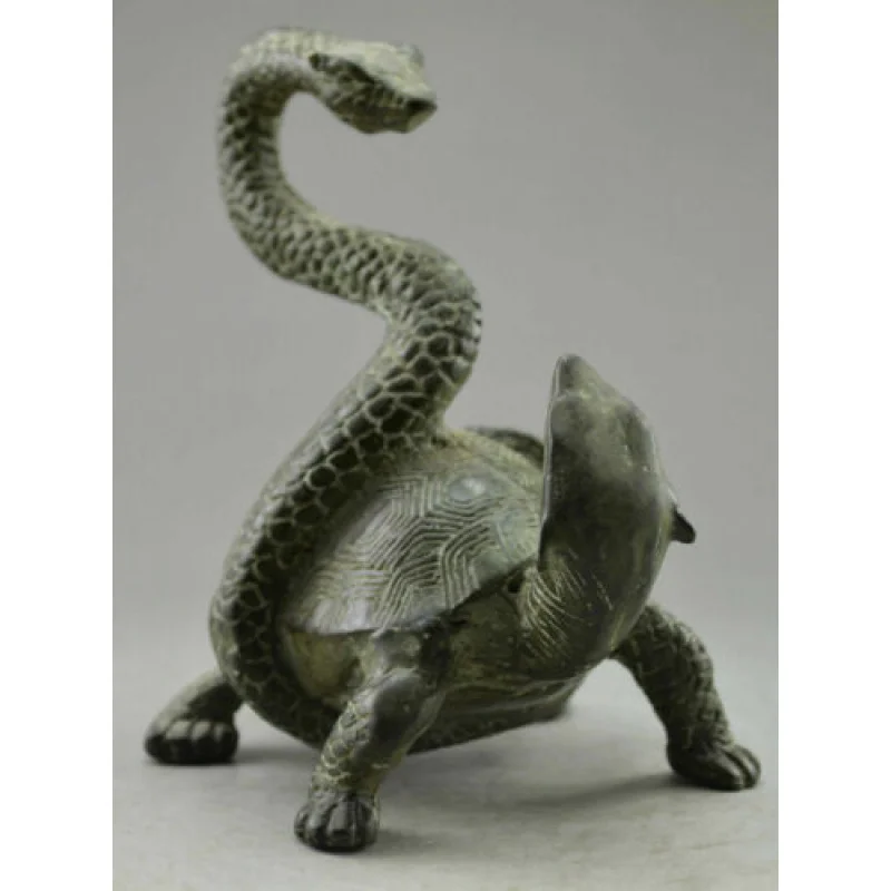 Turtle Snake Statue Basalt four great beasts Feng Shui god beast statues