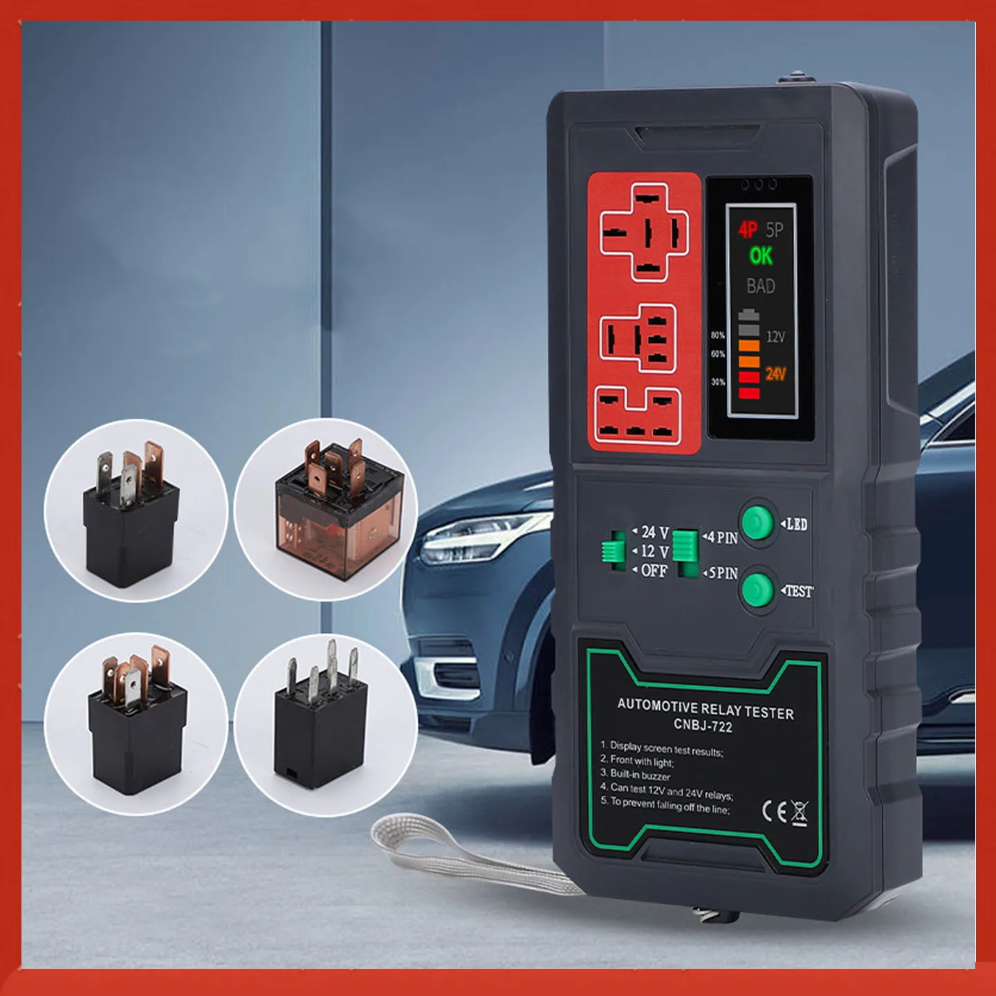 قابس تحويل اختبار مرحل السيارة لصيانة الدراجات النارية في السيارة