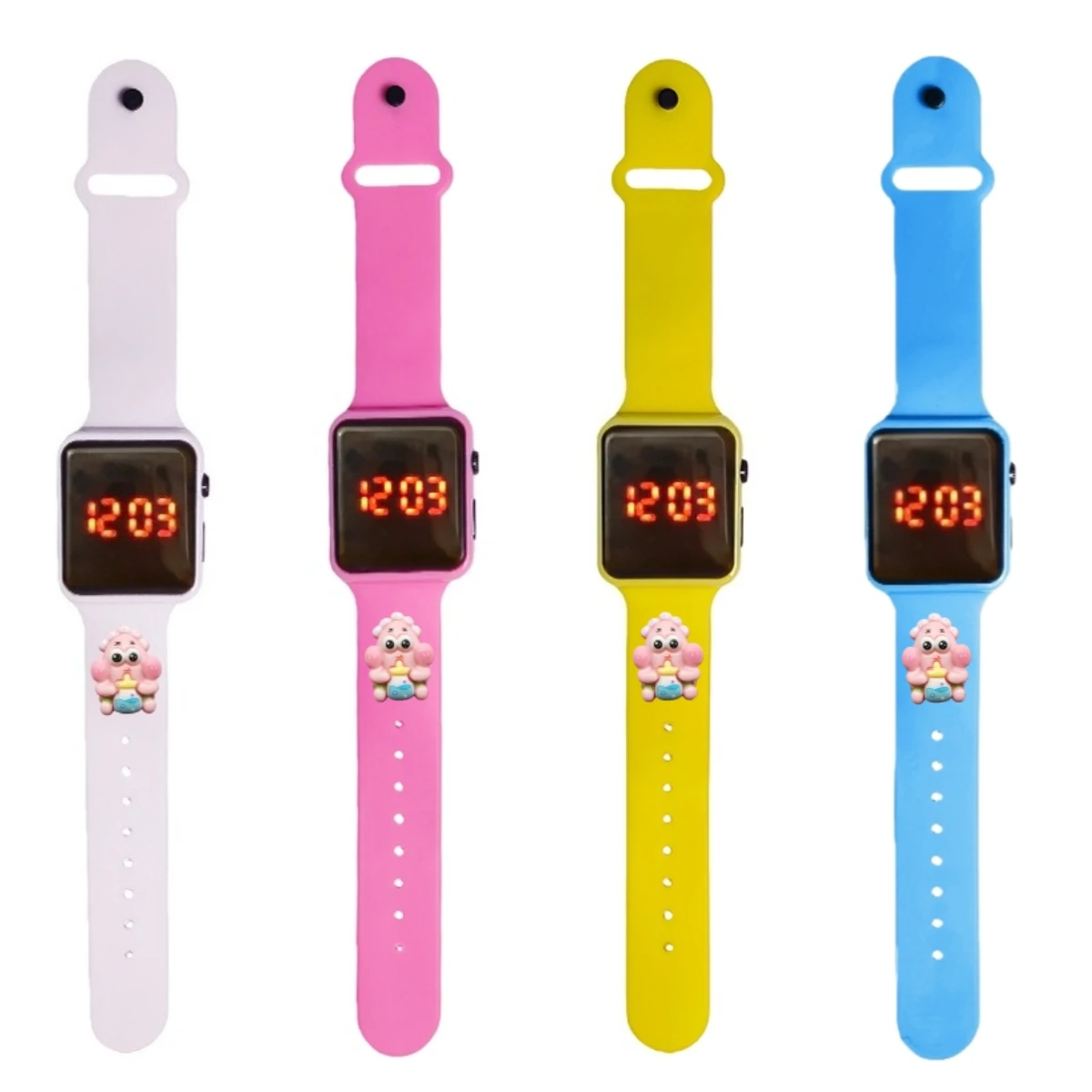 LED Mode SpongeBob Uhr Mädchen Kinder Kawaii Elektronische Digitale Cartoon Display Uhren Wasserdicht Urlaub Geschenk Kinder Uhren