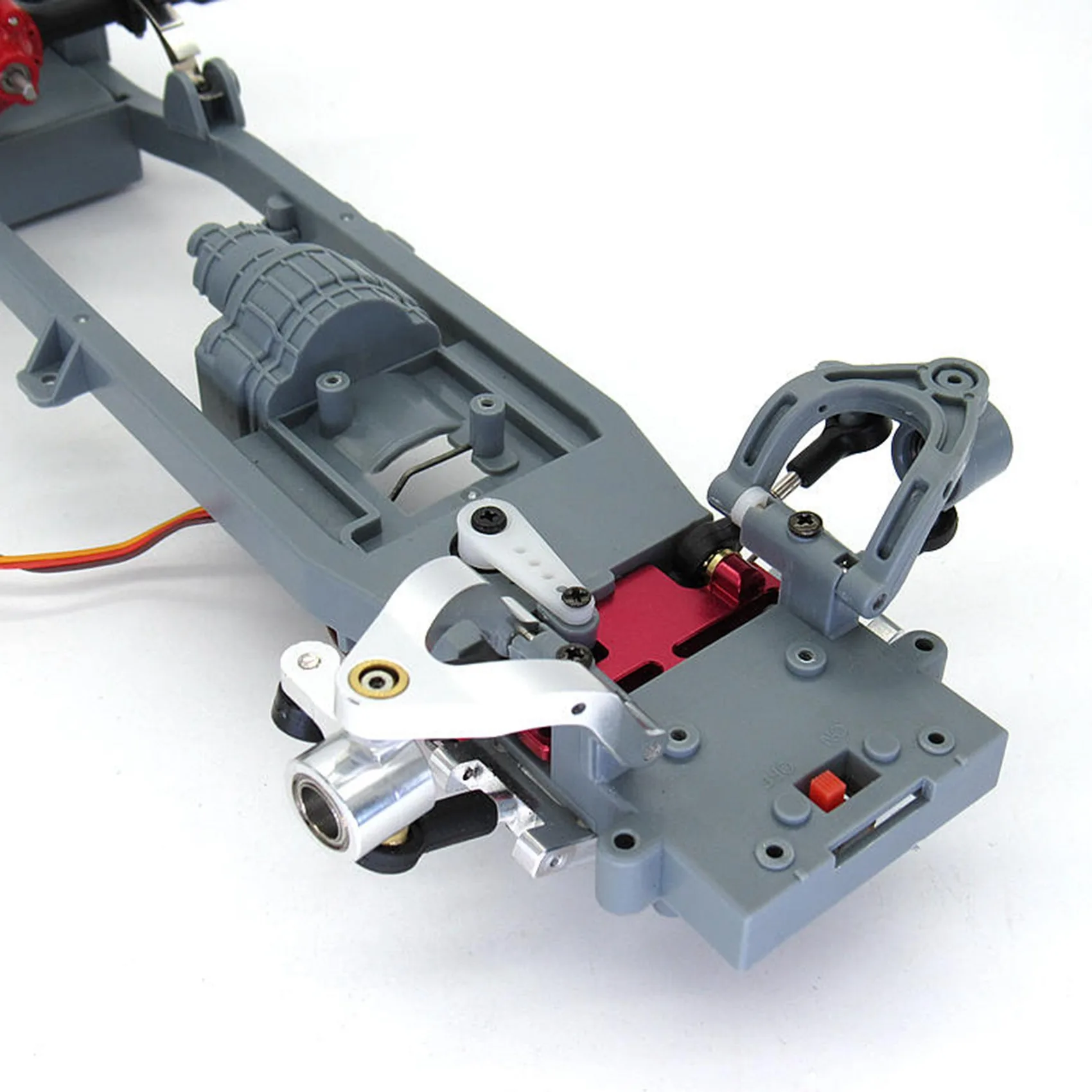 WPL D12 مجموعة توجيه معدنية لشاحنة RC ، قطع غيار ترقية السيارة ، كتلة التوجيه الجمعية ، قطع الغيار ، الأحمر ، 1 ، 10