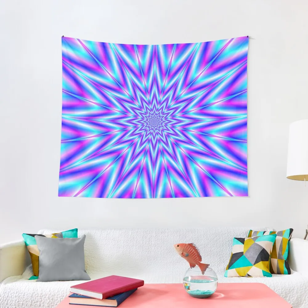 

Exploding Star in Blue and Pink Tapestry Wall Carpet Bedrooms Decorations Room Decorating Aesthetic Tapestry