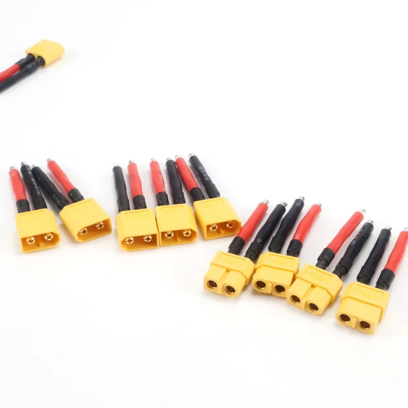 

8 пар разъемов XT60 «мама» и «папа» с силиконовым проводом 55 мм/2,17 дюйма 12AWG для RC Lipo Battery Cable Drone