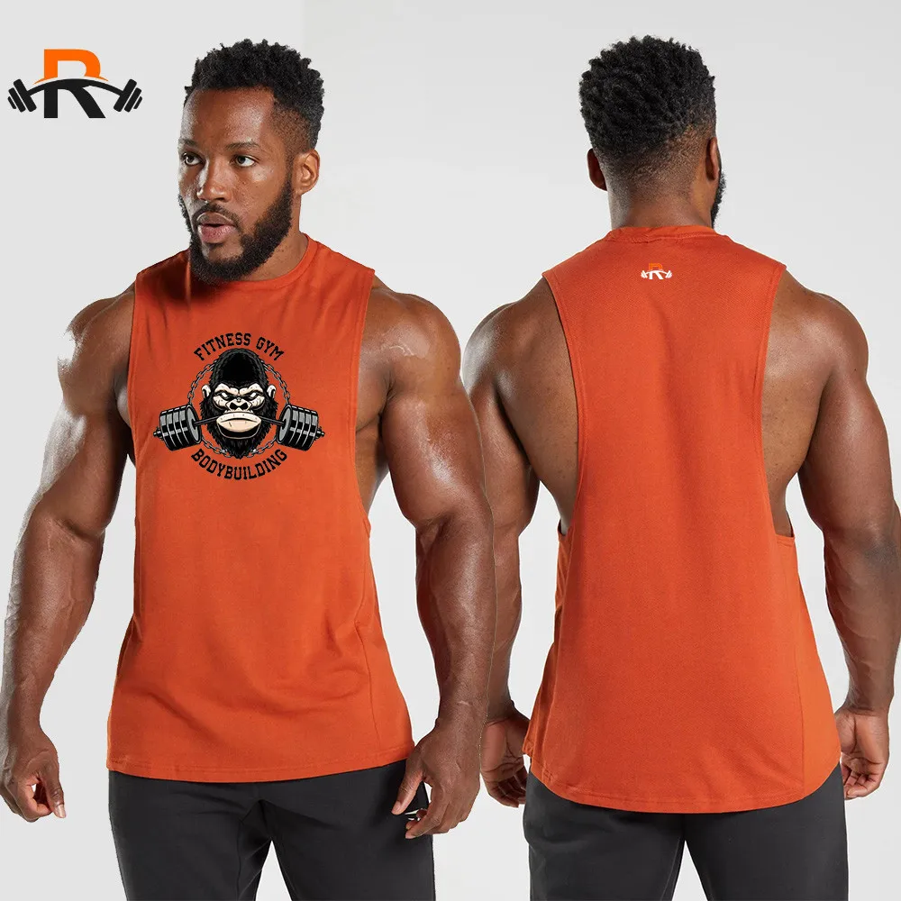 Men's Summer Sleeveless T Shirt Vest Breathable Round Neck Simple Fashion Sweat Absorbing Quick Drying Bodybuilding  Sport Tops