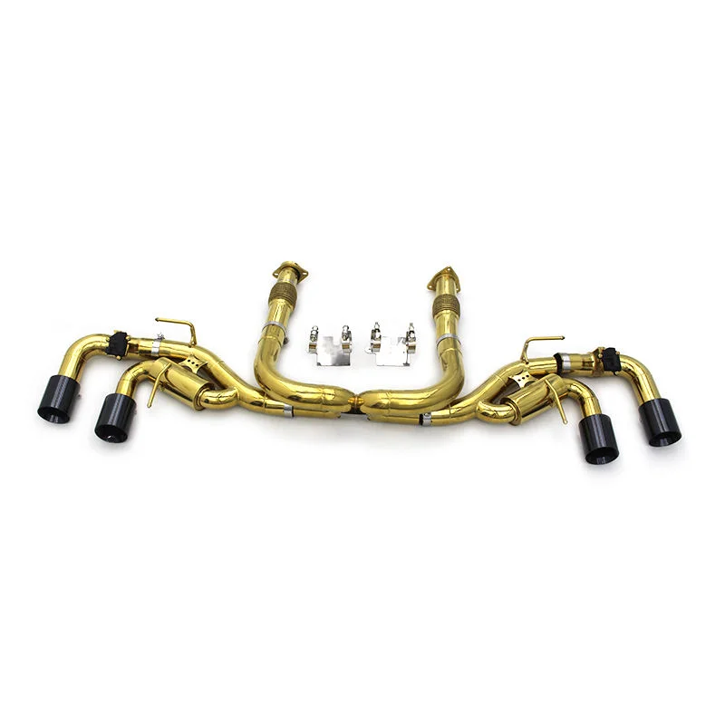

Gold Finish SUS304 Valvetronic Exhaust Pipe System For Chevrolet Corvette C8 2019-2025 Performance Catback System
