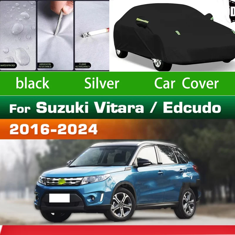 

For Suzuki Vitara / Edcudo 2015-2024 Outdoor Protection Full Car Covers Snow Cover Sunshade Waterproof Dustproof Exterior Car