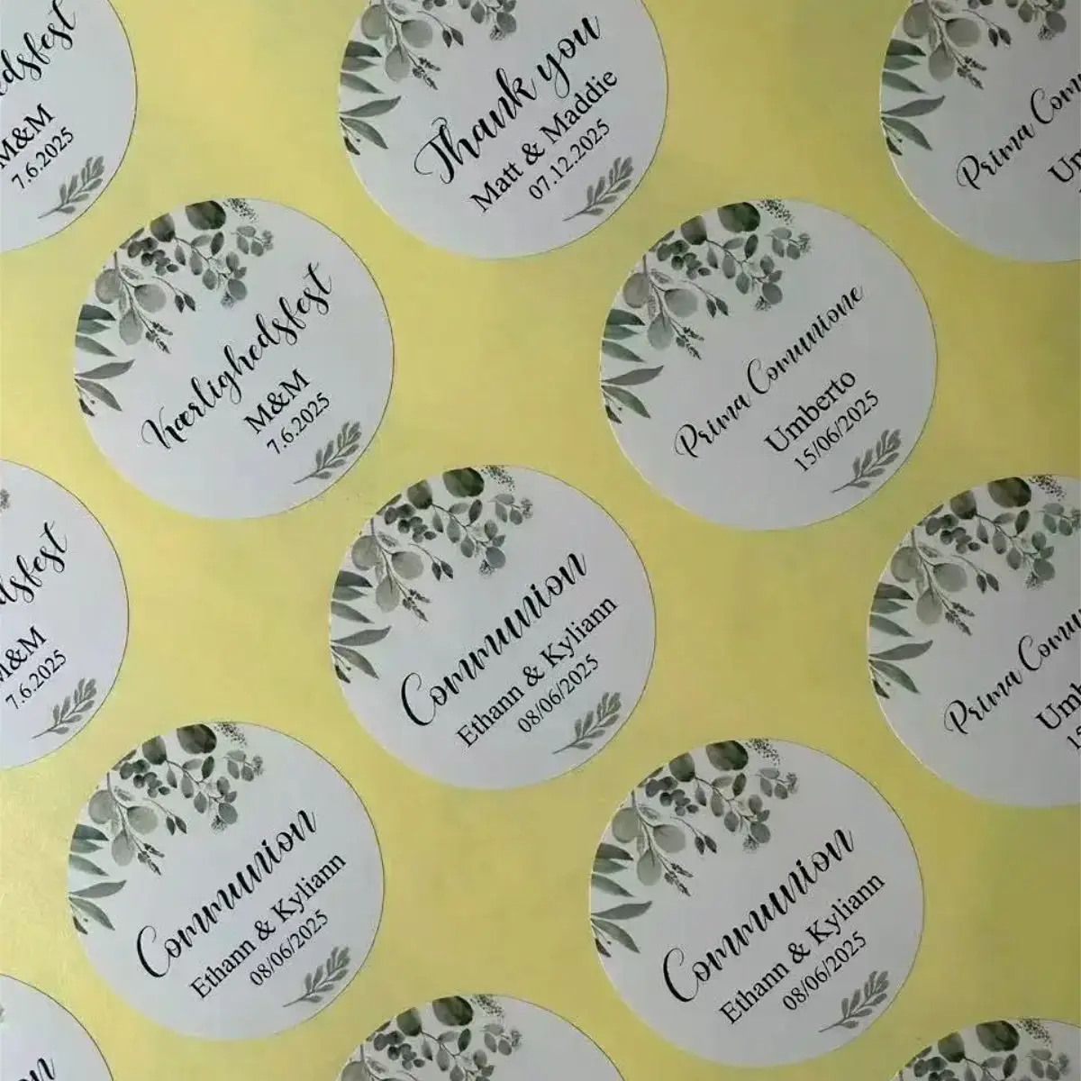 Adesivos personalizados com no - Wedding Favor Box avaliação e preço